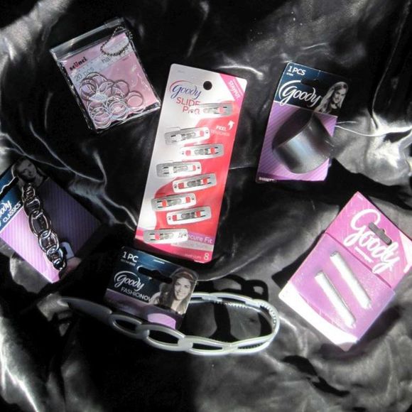 Shiny Silver Hair Accessory Set Barrettes Headband main image 9